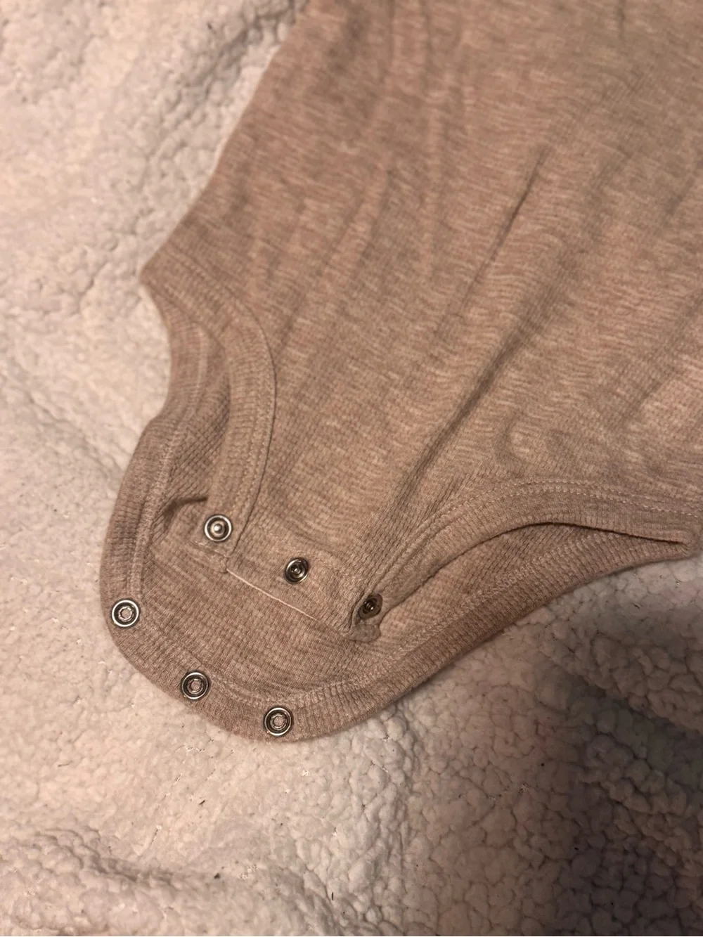 Carter's Taupe Long-Sleeve Baby One-Piece Bodysuit